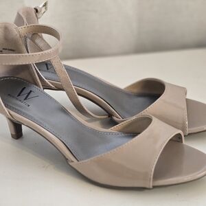 Worthington Nude Strappy Heels